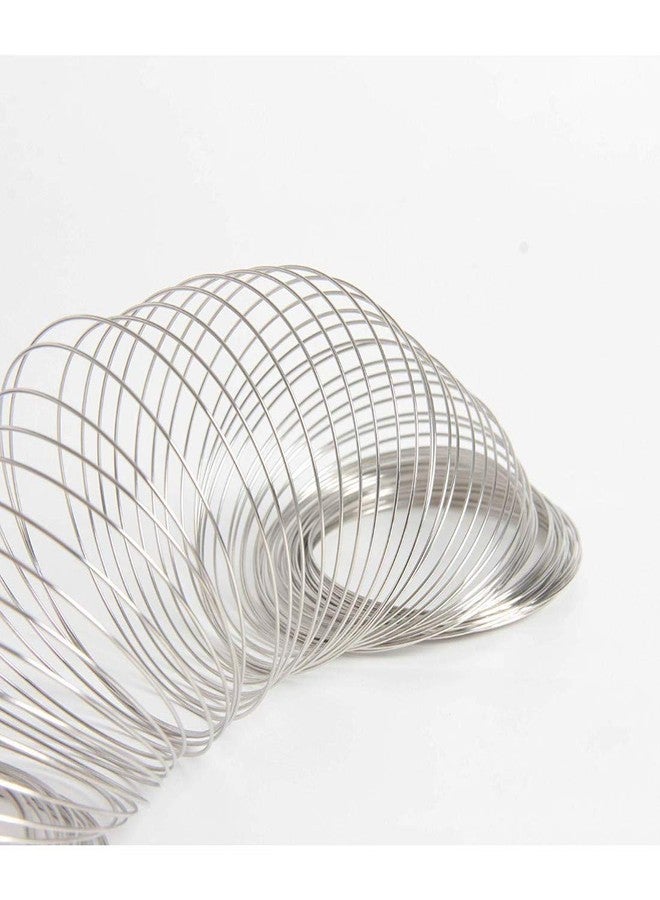 دي آي واي كرافتس تصميم حرف يدوية رقم 2، عبوة من 200 قطعة، سلك مجوهرات، سلك خرز فضي اللون لصنع أساور من الفولاذ الصلب لتغليف الأسلاك (عبوة من (تصميم رقم 2، عبوة من 200 قطعة) - Image 2